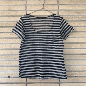 Ark & Co Striped Black/Cream Filet Shirt